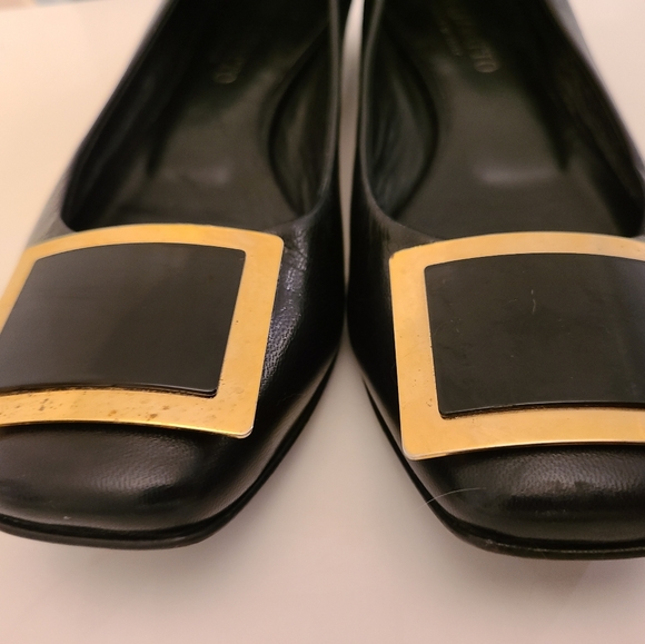 Bellofatto Made in Italy Black and Gold Leather shoes Size 6 - Picture 8 of 14